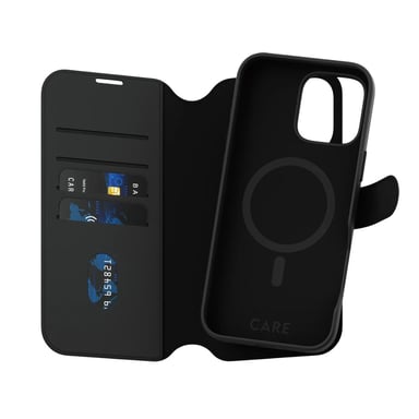 PanzerGlass CARE by ® Feature Case Tango Two-in-One Wallet w. MagSafe iPhone 16 Pro Max funda para teléfono móvil Negro