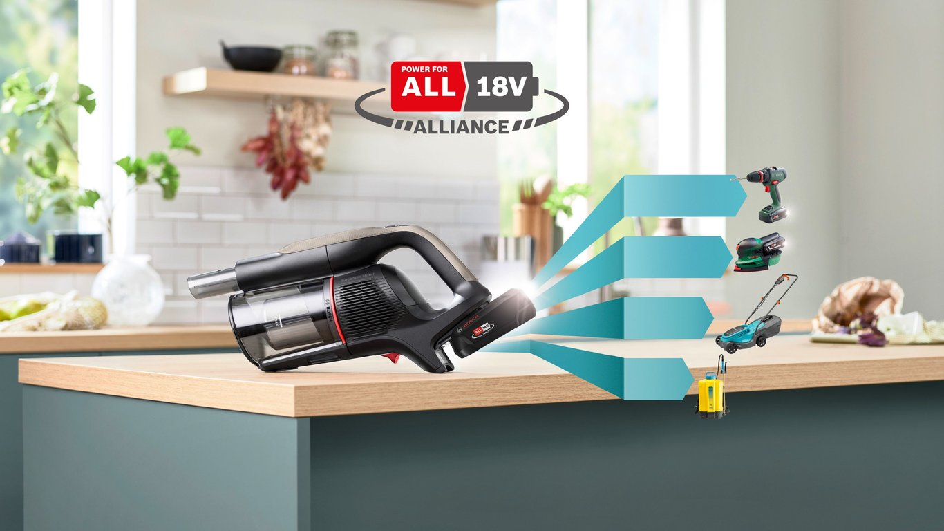 Balai Électrique BOSCH BCS931GAC – Aspirateur Sans Fil 18V HEPA - vue 3
