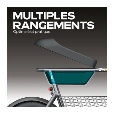 Draisienne électrique - URBANGLIDE - Thunder 160 - 400W - 16 - Adulte - Pliable - Gris