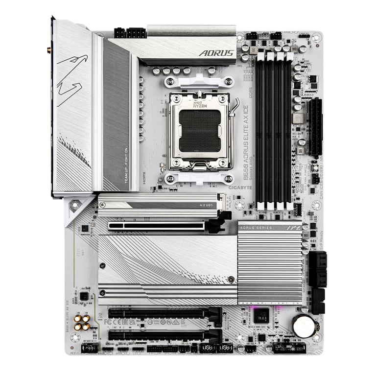 GIGABYTE B650 AORUS ELITE AX ICE carte mère AMD B650 Emplacement AM5 ATX - Neuf