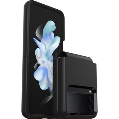 Funda Symmetry Flex para Samsung Galaxy Z Flip4, a prueba de golpes, caídas, elegante, de dos piezas, soporta 3 veces más caídas que el estándar militar, teléfonos plegables - Negro