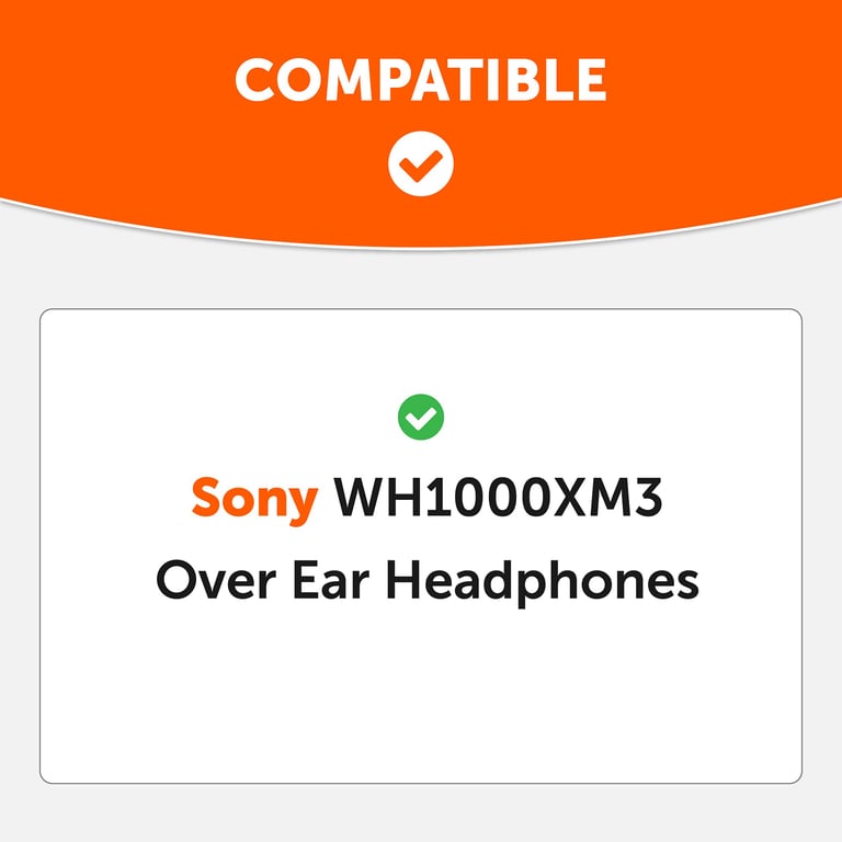 Coussinets pour Casque Sony WH-1000XM3 – Cuir Artificiel, 1 Paire - vue 5