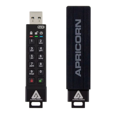 Apricorn ASK3 unidad flash USB 8 GB USB tipo A 3.2 Gen 1 (3.1 Gen 1) Negro