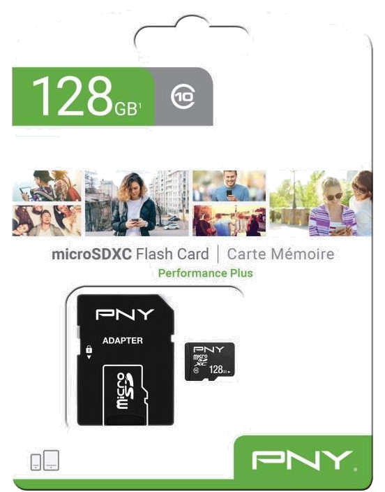 PNY Carte mémoire MICROSD 128GB PERFORMANCE PLUS C10