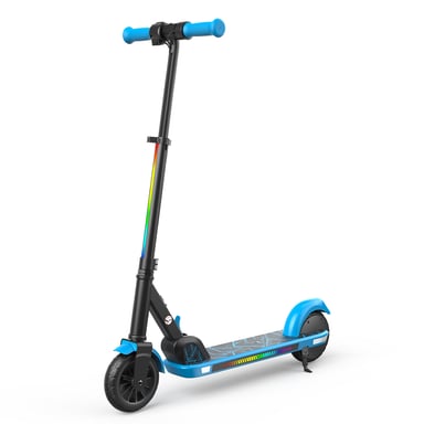 Trottinette électrique enfant iScooter K4, haut-parleur Bluetooth, effets lumineux LED - bleue