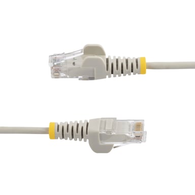 StarTech.com Cavo Ethernet CAT6 Grigio da 5m; Patch UTP con Plug RJ45 Antigroviglio e Rilievi di Trazione, Cavo Lan Slim in Rame Puro 28AWG, Sottoposto a test Fluke