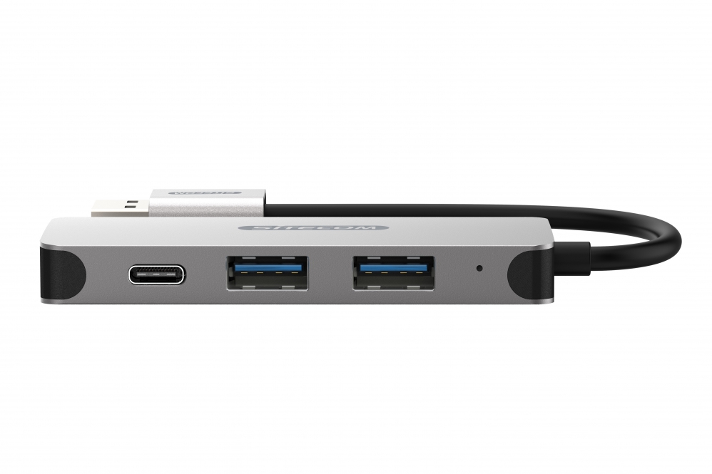 Sitecom CN-399 hub & concentrateur USB 3.2 Gen 1 (3.1 Gen 1) Type-A 5000 Mbit/s Gris