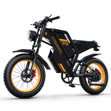 Moto eléctrica todoterreno COSWHEEL GT20 de 20 pulgadas con motor de 1000 W y batería de 48 V y 25 Ah