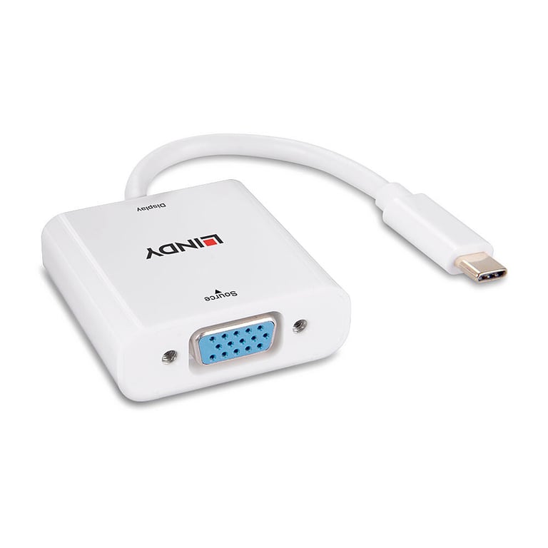 Lindy 43355 câble vidéo et adaptateur USB Type C VGA D Sub Neuf - vue 2