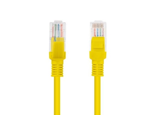Cavo di rete Lanberg PCU6-10CC-0025-Y Giallo 0,25 m Cat6 U/UTP (UTP)