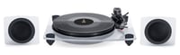BIG BEN TD115CSPS - Conjunto de giradiscos y altavoces inalámbricos - Giradiscos de 33 y 45 rpm - 2 altavoces inalámbricos - Acabado acrílico