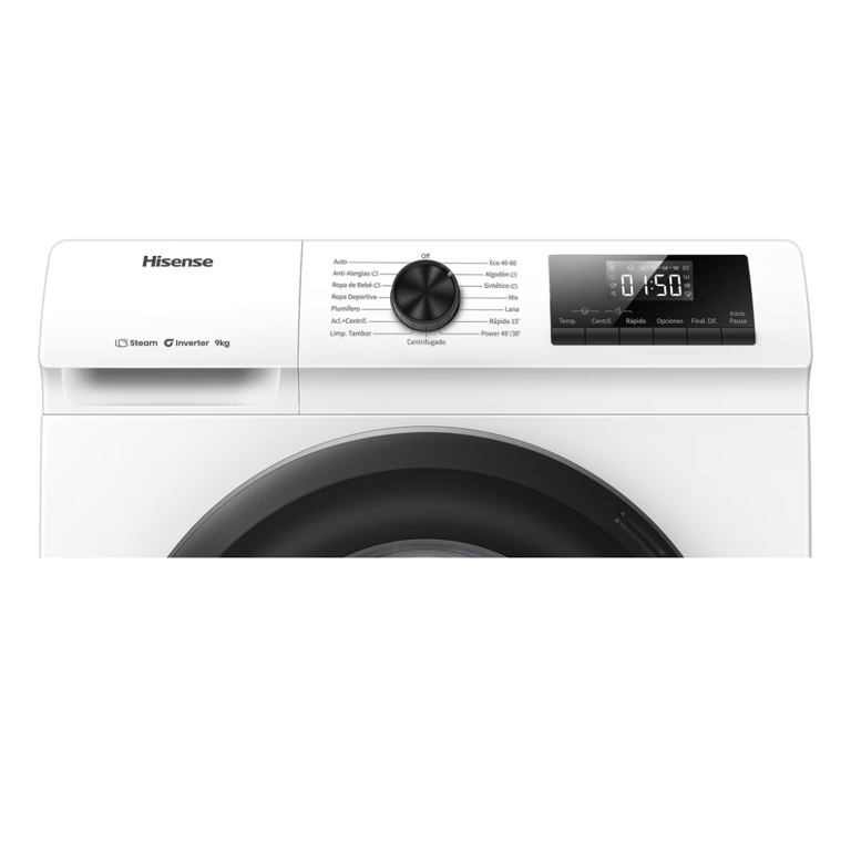 Lave-Linge Hublot Hisense WF1Q9041BW – 9 Kg, 1400 Tr/min, Classe A - vue 2