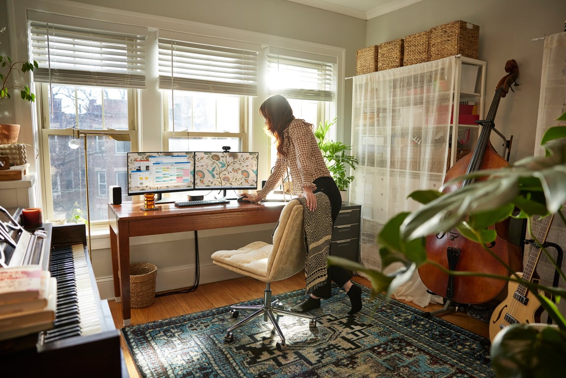 HP P24h G5 LED monitor 23.8 1920 x 1080 Full HD @ 75 Hz IPS 250 cdm2 1000:1 5 ms HDMI VGA Di Neuf - vue 3