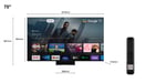 TCL C84 Series 75C845 Televisor 190,5 cm (75'') 4K Ultra HD Smart TV Wifi Negro