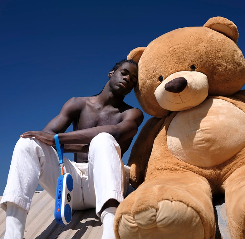 Polaroid PLRMUSICP29087BLU haut-parleur portable et de fête Bleu, Blanc - Neuf