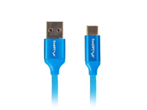 Lanberg CA-USBO-22CU-0018-BL câble USB USB 2.0 1,8 m USB A USB C Bleu - Neuf