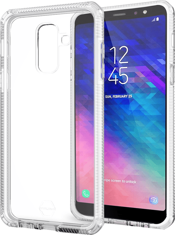 Coque semi-rigide Suprème Itskins transparente pour Samsung Galaxy A6+ A605 2018