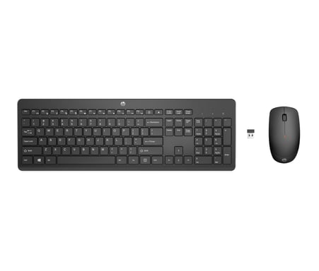 HP 230 Wireless Mouse and Keyboard Combo clavier Souris incluse Bureau RF sans fil Noir