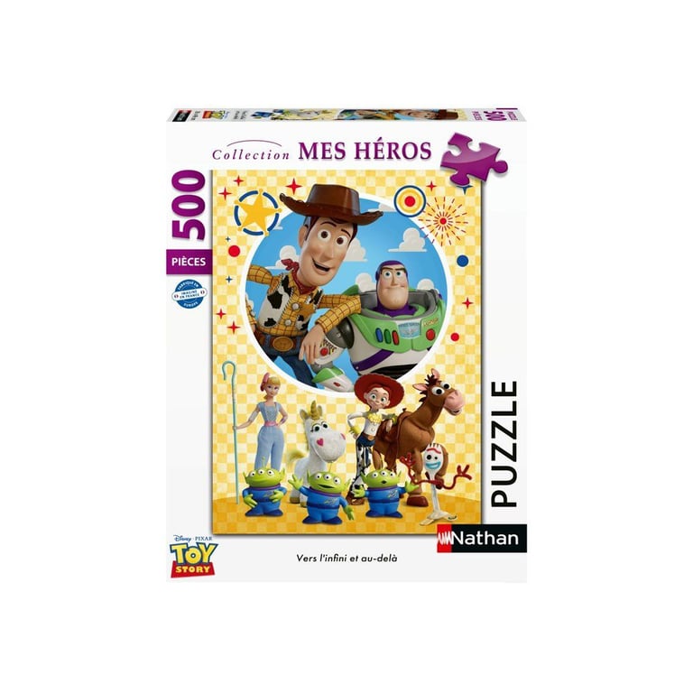 Puzzle 500 pièces : Vers 'infini et au delà Toy Story Ravensburger Nathan - vue 3