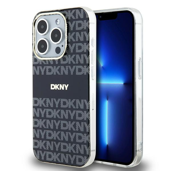 DKNY Funda para iPhone 15 Pro Max MagSafe de TPU blando con diseño Negro