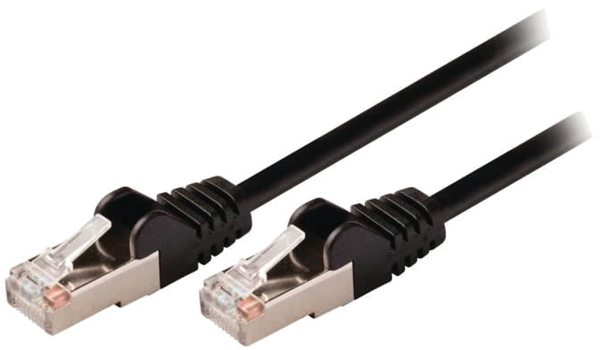 NEDIS Cat 5e SF/UTP Network Cable - RJ45 Male - RJ45 Male - 0.5 m - Noir