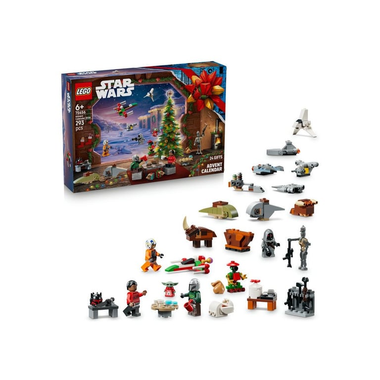 Calendrier de l'Avent LEGO Star Wars 75456 2026 Mandalorian 24 surprises 293 pièces multicolore - Neuf