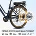 VéLo Électrique Urban 7 | Moteur 250W | Batterie 36V 12.8Ah | Pneus 700C*50C Pouces | Vitesse Max 25 km/h | Autonomie 70 km | Bleu