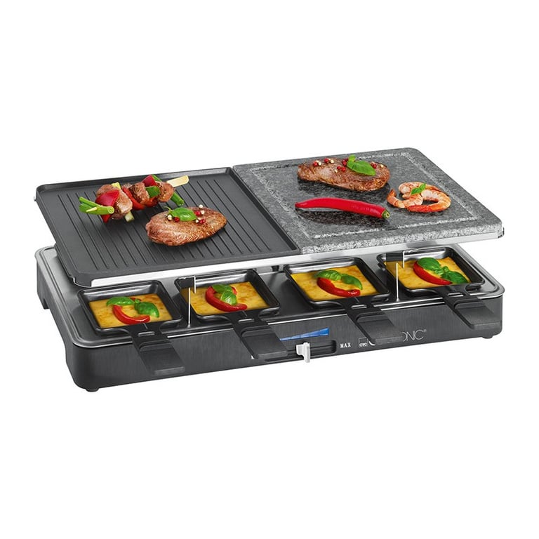 Raclette gril 2en1 8 personnes Clatronic RG 3518 - vue 3
