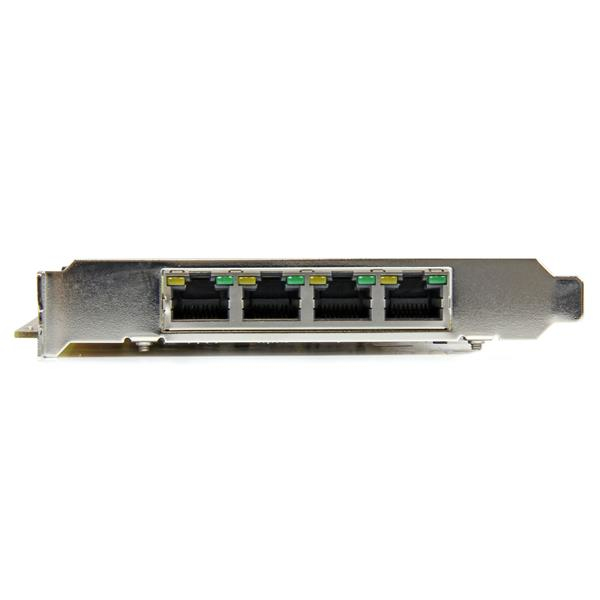 StarTech.com Carte réseau PCIe à 4 ports Gigabit Power over Ethernet NIC PCI Express PSE / PoE Neuf - vue 3