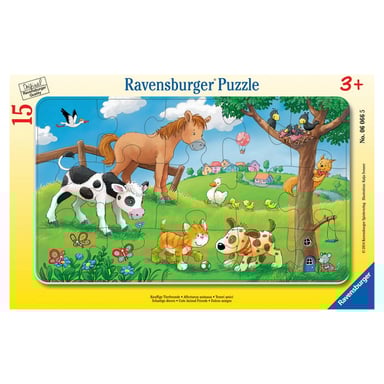 Puzzle de 15 piezas Loving Animals - Ideal para niños a partir de 3 años