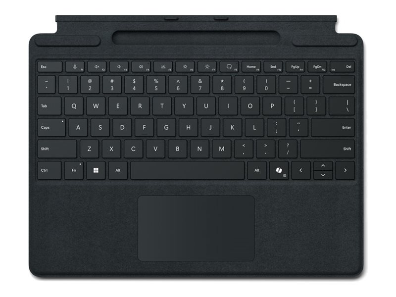 MICROSOFT Surface - Keyboard - Clavier - Trackpad - Encoche Pen - Surface Pro 8/9/10/11 - Copilot Ready - AZERTY - Noir - Neuf