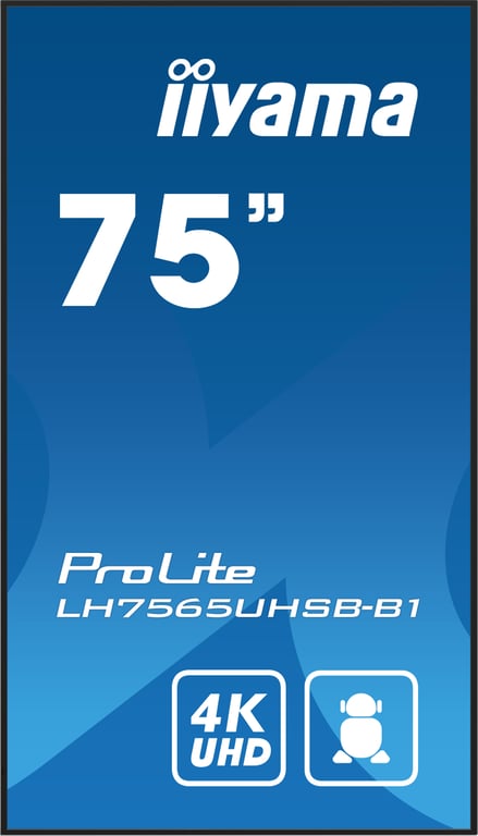 Écran IIYAMA 75' 4K UHD Dalle IPS 8ms 800cdm² HDMIDisplayPortUSB - vue 7