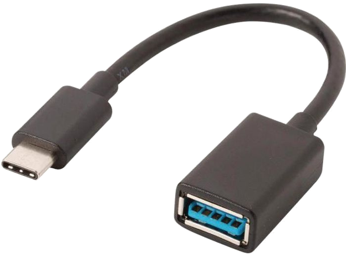 NEDIS USB 3.0 Cable - Type-C Male - A Female - 0.15 m - Noir