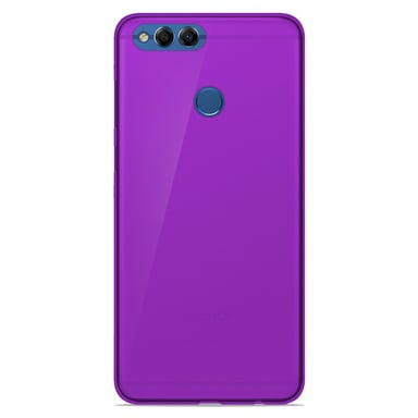 Coque silicone unie compatible Givré Violet Huawei Honor 7X