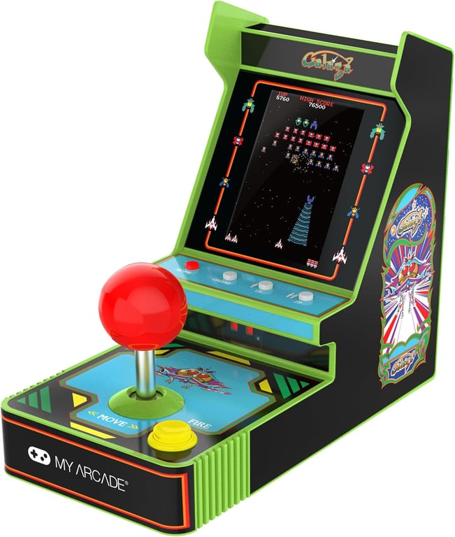 My Arcade Galaga Joystick Player : Console de Jeu vidéo rétro sous Licence Officielle Galaga et Galaxian Mini Jeu Portable Écran Couleur 3 5" - vue 2