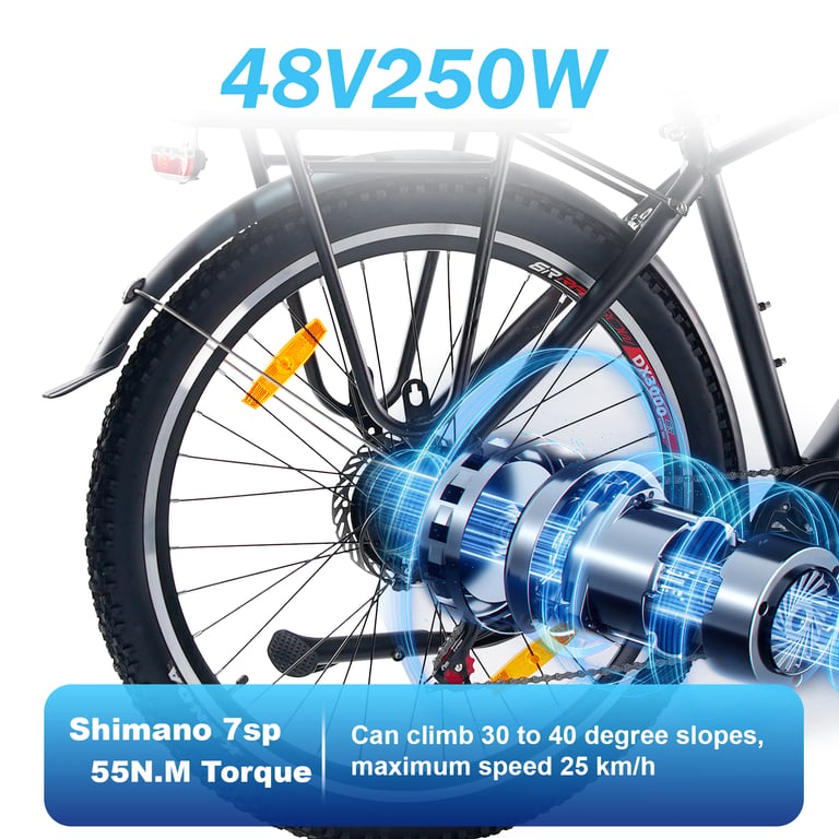 Vélo Électrique TTGO M300 – Moteur 250W, Batterie 36V 20Ah, 27.5 pouces - vue 2