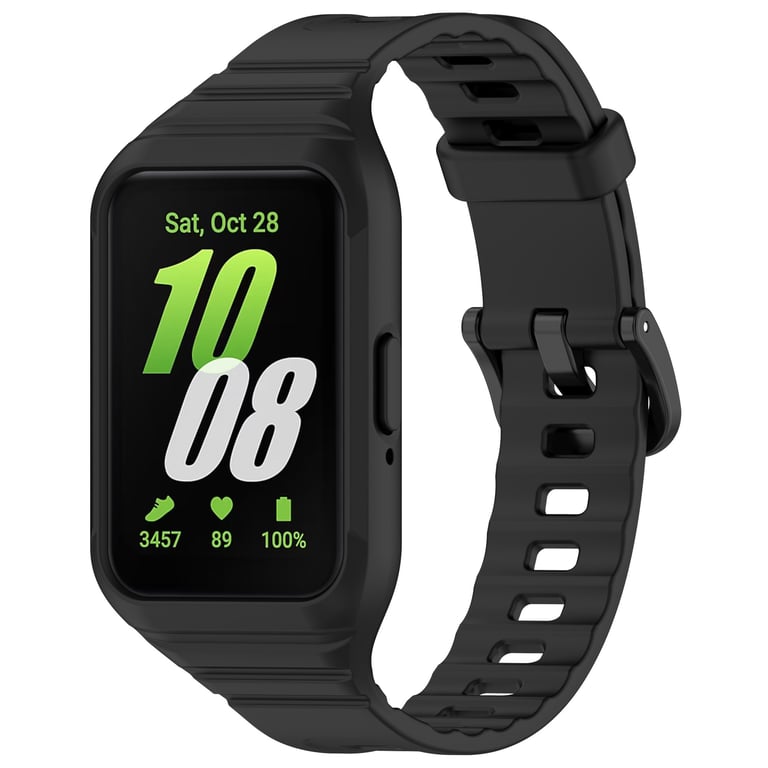 INF Bracelet de montre pour Samsung Galaxy Fit 3 (SM-R390) Noir - vue 3