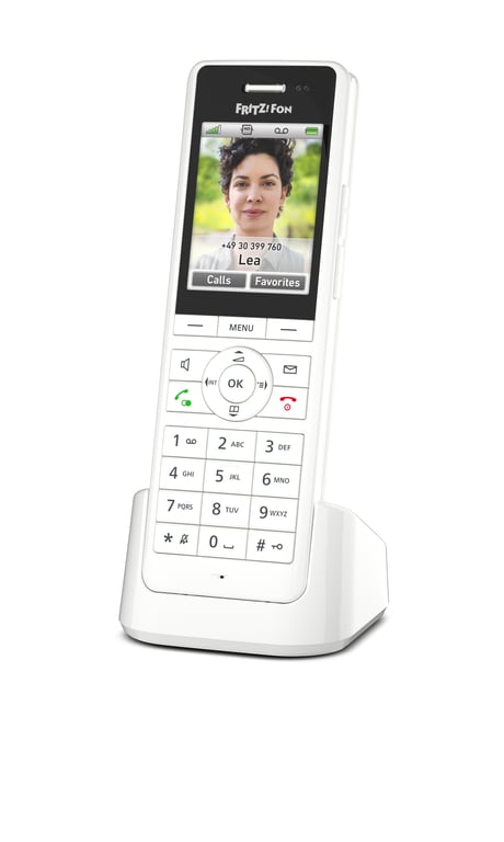 FRITZ!Fon X6 Telefono DECT Identificatore di chiamata Bianco - vue 2
