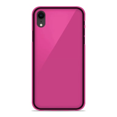 Coque silicone unie compatible Givré Rose Apple iPhone XS Max