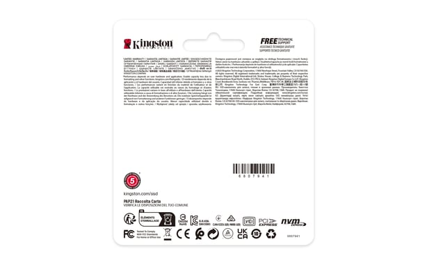 Kingston Technology 1000G NV3 M.2 2230 NVMe SSD
