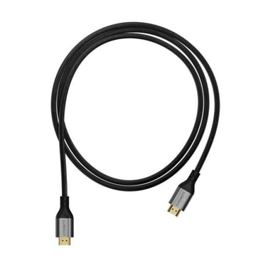 CYGNETT HDMI a HDMI 8k 48Gbps cable de nylon trenzado 2.5m Negro