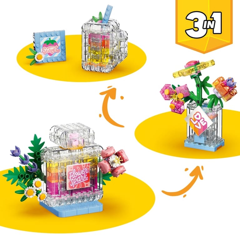 LEGO Creator 31383 Flacon de parfum, 286 pièces, dès 8 ans - Neuf