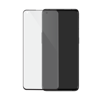Protector de pantalla de cristal templado de borde a borde para OPPO Find X3 Neo, Negro