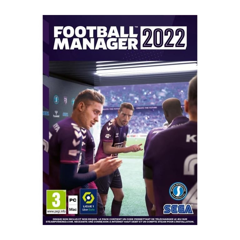 Football Manager 2022 Jeu PC Code dans la Boite Sega