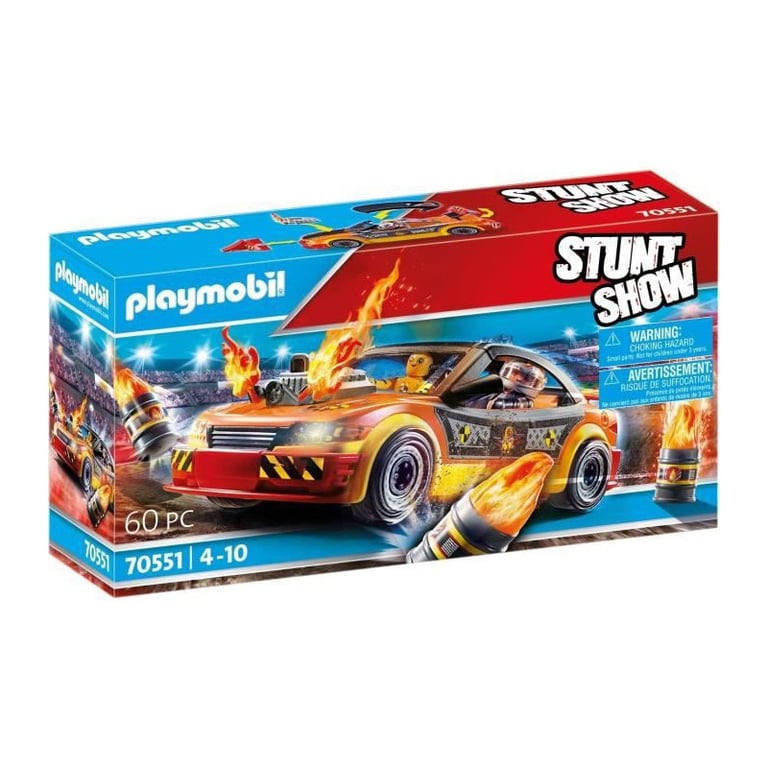 PLAYMOBIL - 70551 - Stuntshow Voiture crash test avec mannequin - Neuf