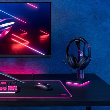 ASUS ROG Strix Go 2.4 Electro Punk Auriculares Bluetooth inalámbricos y con cable Negro