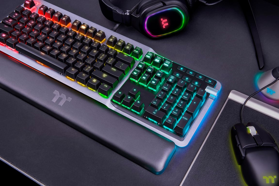 THERMALTAKE Clavier Gamer mécanique Cherry MX K5 RGB Neuf - vue 2