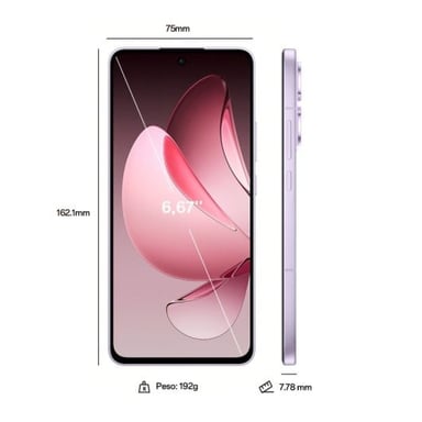 OPPO 13 F (5G) 256 GB, Granito, Gris