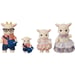 Figurines miniatures - La famille Chevre - 4 personnages articulés et habillés avec soin