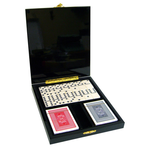 Coffret PRESTIGE Dominos & Cartes à jouer - Neuf